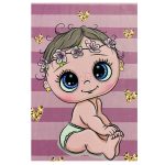 فرش کودک طرح نوزاد کد 1082 - تصویر 2