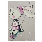 فرش کودک خرگوش و بادکنک کد 1084 - تصویر 2