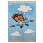 فرش کودک خرس و هواپیما کد 1081