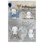 فرش کودک بچه فیل ها کدSB951