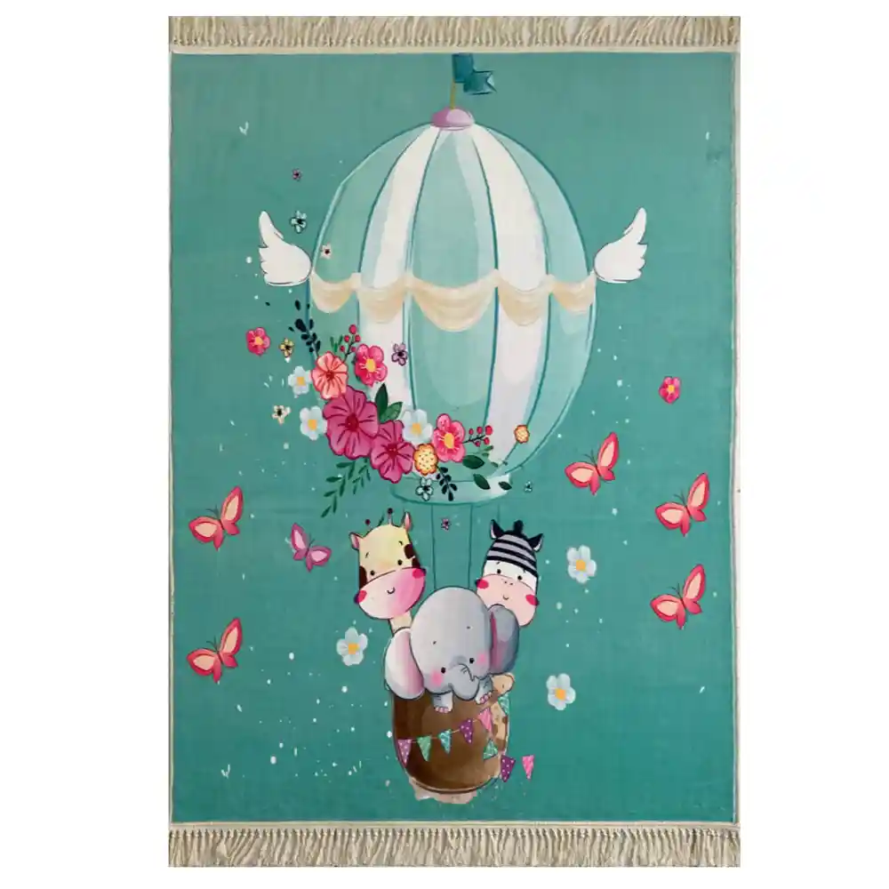 فرش کودک حیوانات و بالن کد 1099 فرش کودک حیوانات و بالن کد 1099