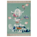 فرش کودک فیل و گاو کد 1096