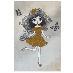 فرش کودک پری تاج دار کدSB954