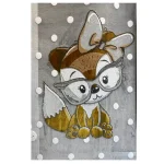 فرش کودک روباه دوقلو کدSB955 - تصویر 2