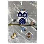 فرش کودک طرح جغدها کدSB961 - تصویر 2