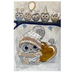 فرش کودک جغد دکوفان کدSB963