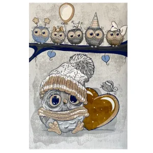 فرش کودک جغد دکوفان کدSB963