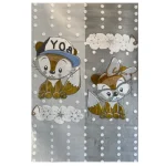 فرش کودک روباه دوقلو کدSB955