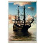 فرش کودک طرح کشتی کد 1106