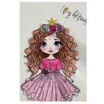 فرش کودک دختر موفرفری کد 1116 - تصویر 2