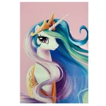 فرش کودک یونیکورن صورتی کد 1121 - تصویر 2