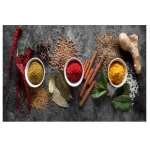 فرش آشپزخانه طرح ادویه جات