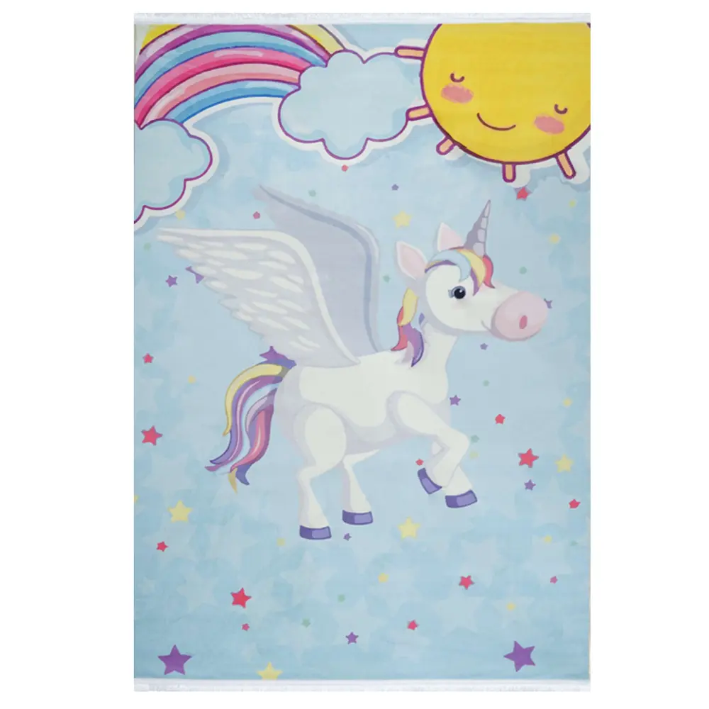 فرش کودک اسب شاخدار بالدار کد 100287 فرش کودک اسب شاخدار بالدار کد 100287