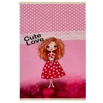 فرش کودک دختر موفرفری کد 1117