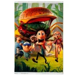 فرش کودک طرح بارش کوفته قلقلی کد 100202