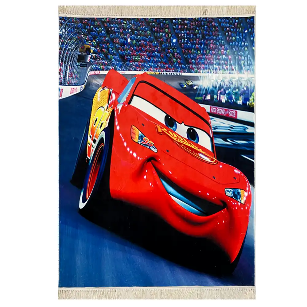 فرش کودک ماشین مک کویین کد 1114 فرش کودک ماشین مک کویین کد 1114