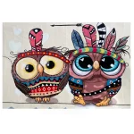 فرش کودک جغد سرخپوستی کد 1127 - تصویر 2