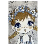 فرش کودک دختر طناب زن کدSB965 - تصویر 2