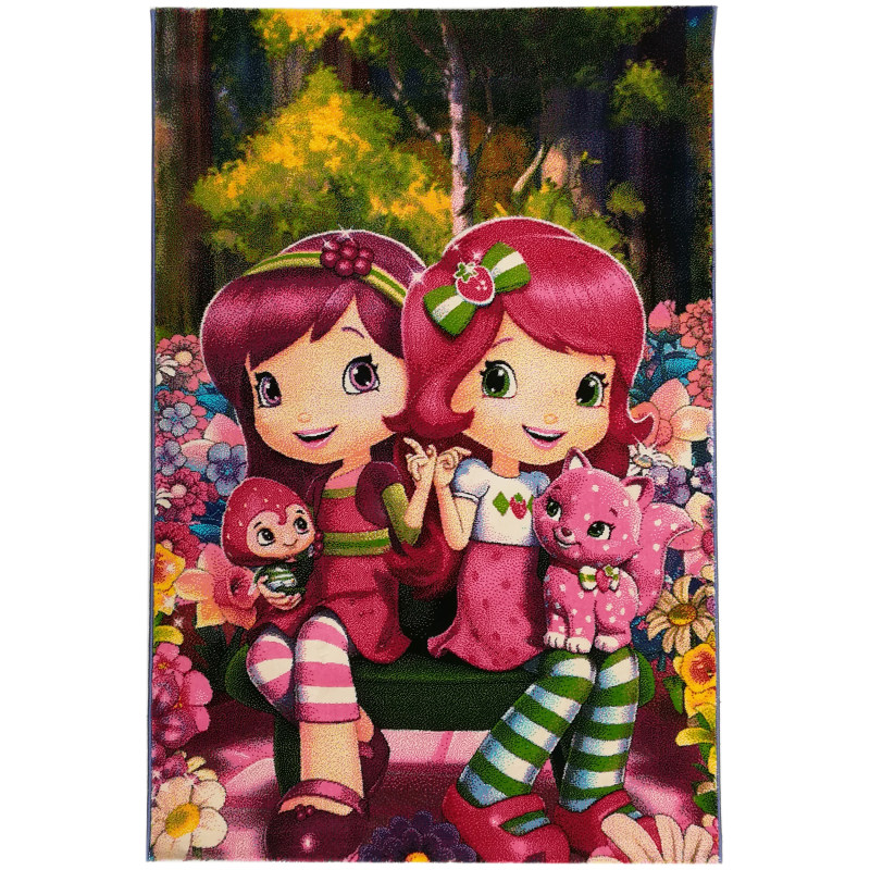  فرش کودک دخترانه طرح دوقلو