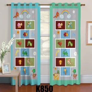 ست فرش پرده طرح حیوانات کدF432