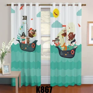 ست فرش پرده طرح دزد دریایی کدF448