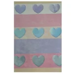 فرش کودک قلب های رنگی کد 101267 - تصویر 3