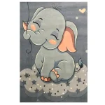فرش کودک فیل مهربون کد 101260 - تصویر 2