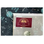 فرش کودک طرح فضانوردی خاکستری کد 101255 - تصویر 4