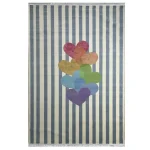 فرش کودک قلب های رنگی کد 101263