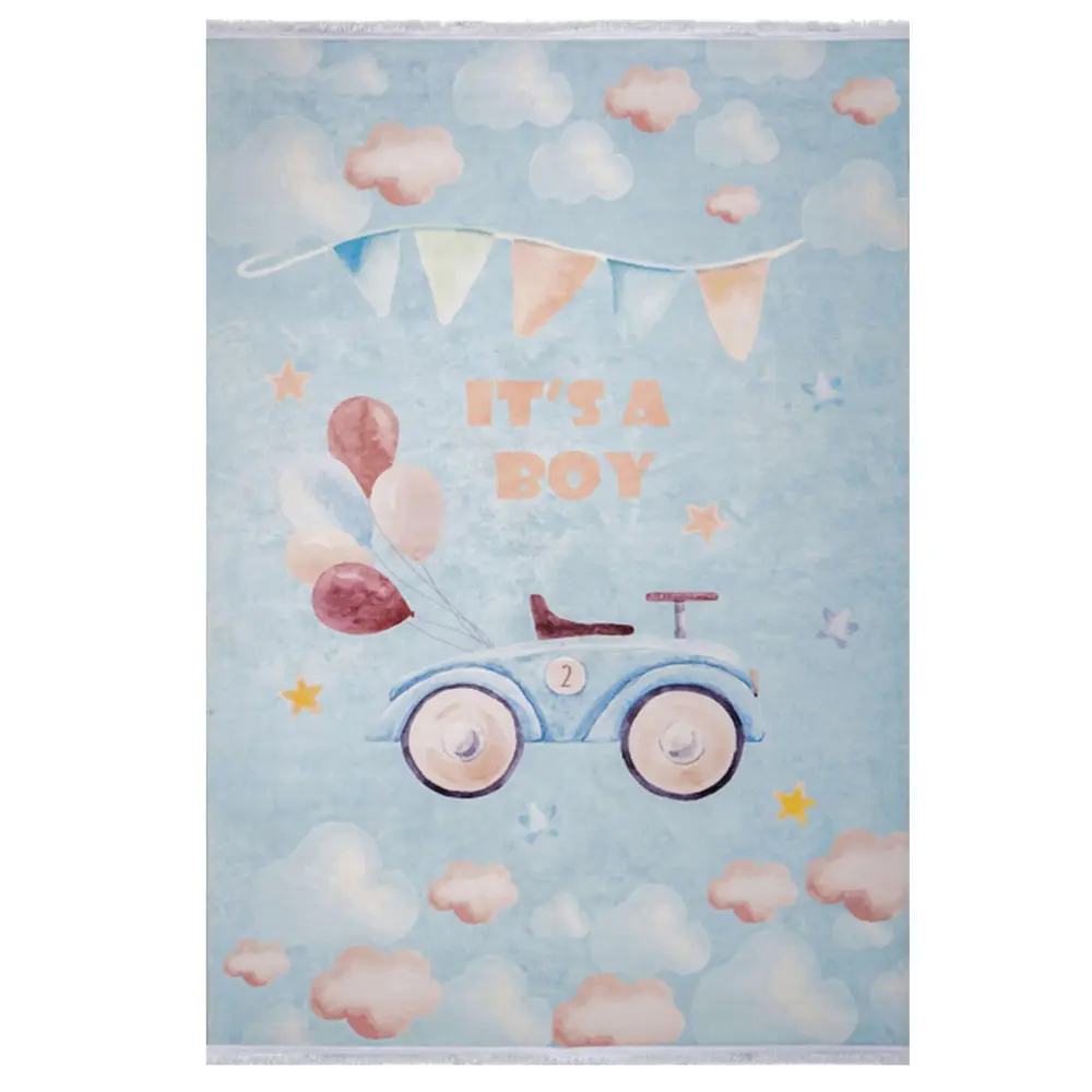 فرش کودک ماشین و بادکنک کد 101258 فرش کودک ماشین و بادکنک کد 101258