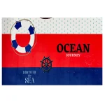 فرش کودک طرح کشتی کد 1132 - تصویر 2