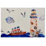 فرش کودک طرح کشتی کد 1137 - تصویر 2