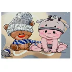 فرش کودک و خرس کد 1138 - تصویر 2