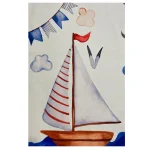 فرش کودک طرح کشتی کد 1137 - تصویر 3