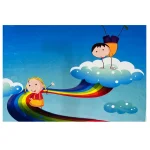 فرش رنگین کمان و کودکان کد 1141 - تصویر 3