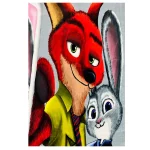 فرش خرگوش و روباه کد 1144 - تصویر 2