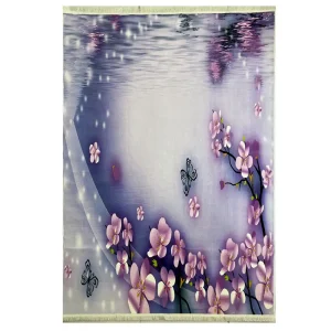 فرش گل و پروانه کد 1163