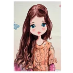 فرش دختر تنها کد 1180 - تصویر 2