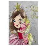 فرشینه کودک دختر و اسب تکشاخ کد R208 - تصویر 2