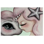 فرشینه کودک دختر و اسب تکشاخ کد R211 - تصویر 2