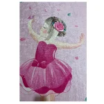 فرشینه کودک دختر گل به سر کد R216 - تصویر 2