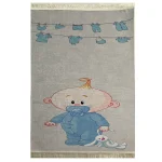 فرشینه کودک نوزاد و خرگوش کد R213