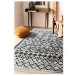 فرش مراکشی 700 شانه طوسی نقره ای کد 41063N - تصویر 2