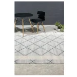 فرش مراکشی 700 شانه طوسی کد 41018N - تصویر 2