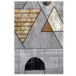 فرش مدرن 700 شانه طوسی ذغالی کد 41115N - تصویر 2