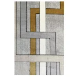 فرش مدرن 700 شانه نقره ای کد 41119N - تصویر 2