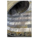 فرش مدرن 700 شانه طوسی طلایی کد 41020N - تصویر 2