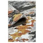 فرش وینتیج 700 شانه ذغالی نقره ای کد 41049N - تصویر 3