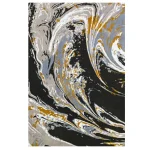 فرش فانتزی 700 شانه نقره ای کد 41050N - تصویر 3