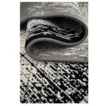 فرش مدرن 700 شانه ذغالی طوسی کد 41055k - تصویر 3